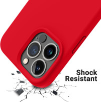Силиконов гръб ТПУ MAT за Apple iPhone 14 Pro 6.1 червен 